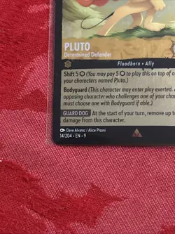 FOIL Disney Lorcana: Fabled - Pluto - Determined Defender - 14/204 MINT FOIL - Image 4