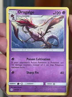 POKEMON DRAGALGE 92/236 RARE COSMIC ECLIPSE NM CARD - Image 1