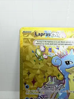 Pokemon Lapras ex 164 SVP Black Star Promo Full Art Holo EX Card - Image 2