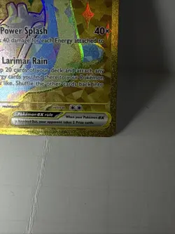 Pokemon Lapras ex 164 SVP Black Star Promo Full Art Holo EX Card - Image 4