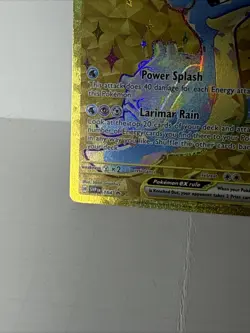 Pokemon Lapras ex 164 SVP Black Star Promo Full Art Holo EX Card - Image 5