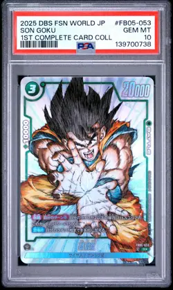 PSA 10 - Son Goku FB05-053 1st Card Coll JPN Fusion World x738 - Dragon Ball - Image 1
