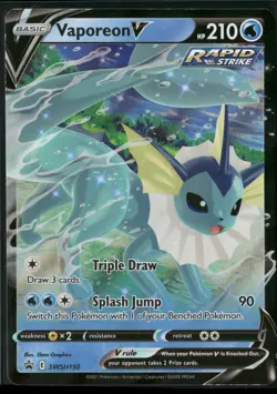 Vaporeon V - Holo Promo SWSH: Sword & Shield Promo Cards SWSH150 NM - Image 1