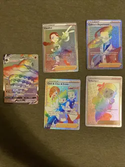Pokemon Rainbow Rate Card Lot - Image 1