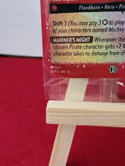 Mickey Mouse - Pirate Captain 18 Disney Lorcana Promo Cards Holo Sealed - Image 2