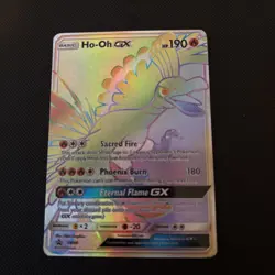 Pokemon Ho-Oh GX Full Art Secret Rainbow Rare Holo SM80 Promo Sun & Moon NM - Image 1