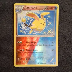 Pokemon Azumarill Reverse Holo XY Steam Siege 77/114 Stage 1 100 HP TCG Card - Image 1