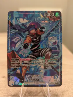 Bandai One Piece Card Game Buggy Leader OP16-041 Alt Art Holo English 5000 - Image 1