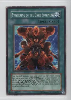 Mustering of the Dark Scorpions Unlimited YuGiOh Crisis #DCR-093 2003 READ - Image 1