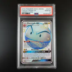 PSA 10 Electrode GX SV57/SV94 Pokemon Hidden Fates Full Art Holo Card - Image 1