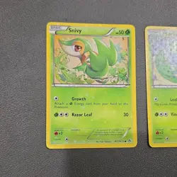 Pokemon TCG Snivy RC19/25 Servine RC20/25 Serperior RC21/25 Holo (3 Cards) - Image 2