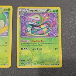 Pokemon TCG Snivy RC19/25 Servine RC20/25 Serperior RC21/25 Holo (3 Cards) - Image 4