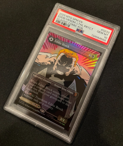 Eddie Brock/Venom Lethal Protector - MtG Spiderman Borderless Foil 0233 PSA 10! - Image 1