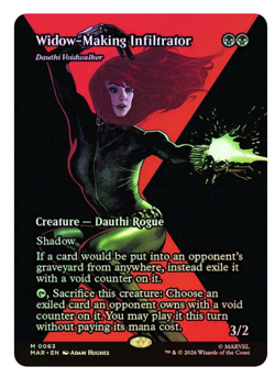 Widow-Making Infiltrator - Dauthi Voidwalker - Foil - Borderless Marvel Super - Image 1