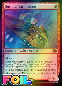 x1 Burnout Bashtronaut DFT Aetherdrift MTG 115 FOIL RARE M/NM 1x - Image 1