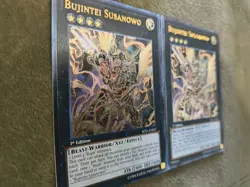 X2 YuGiOh Bujintei Susanowo JOTL-EN057 1st Edition Ultimate Rare LP/NM - Image 2