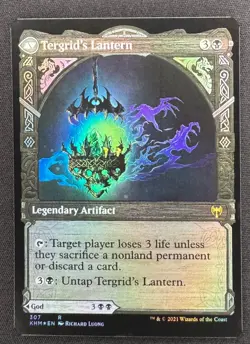 MTG Tergrid God of Fright Showcase Foil Rare 307 NM Kaldheim Double‑Faced - Image 2
