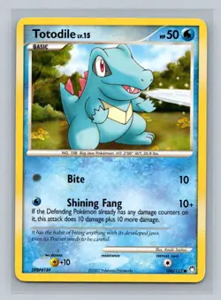 Pokemon Totodile Mysterious Treasures 106/123 Mild Play MP+ or Better - Image 1