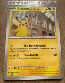 UK 🇬🇧 seller Pokemon Pikachu at the Museum Jumbo Promo Sealed Global Shipping - Image 1