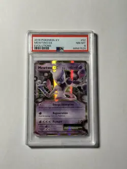 Pokemon (PSA 8) Mewtwo EX 52 Evolutions XY Englisch Holo Ultra Rare Mewtu - Image 1