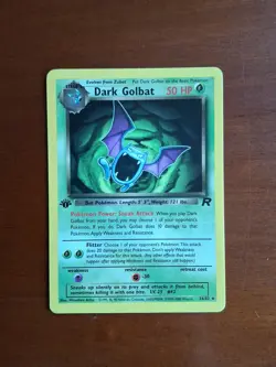 Carta Pokemon Dark Golbat 24/82 Team Rocket No Holo English TCG Rare 1st Edition - Image 1