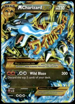 M Charizard EX 108/106 Flashfire Secret Rare LP Pokemon 2014 - Image 1