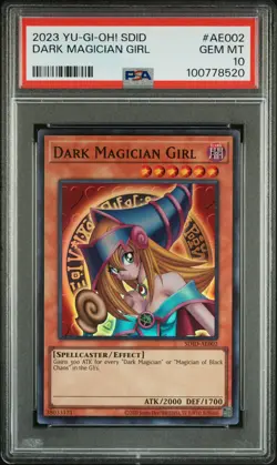 2023 YU-GI-OH! Dark Magician Girl SDID-AE002 PSA 10 GEM MINT - Image 1