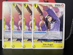 Van Augur OP16-103 4x Playset English One Piece TCG CCG Mint - Image 1