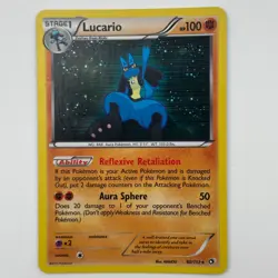 Lucario 80/113 Legendary Treasures Holo Rare Pokemon Card NM - Image 1