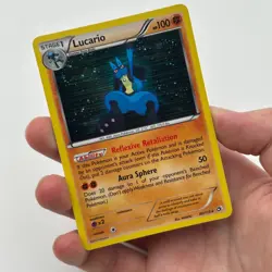 Lucario 80/113 Legendary Treasures Holo Rare Pokemon Card NM - Image 2