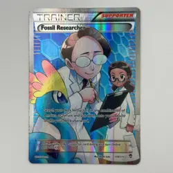Fossil Researcher 110/111 Full Art 2014 Furious Fists Pokemon Card LP - Image 1