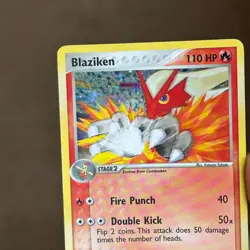 Blaziken 1/17 Pop Series 1 Holo Rare Pokemon Card MP - Image 3