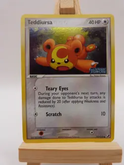 Pokemon Reverse Foil Card : Teddiursa 77/115 (Ex Unseen Forces) - Image 1