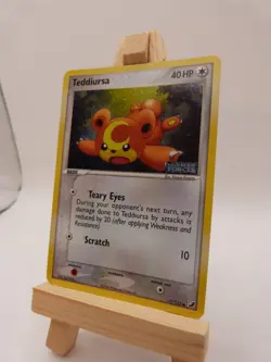 Pokemon Reverse Foil Card : Teddiursa 77/115 (Ex Unseen Forces) - Image 3