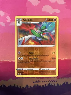 Pokemon Card Gallade Chilling Reign Reverse Holo Rare 081/198 Near Mint - Image 1