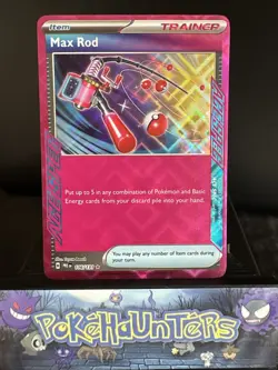 Pokemon Card Max Rod 116/131 Ace Spec Prismatic Evolutions Holo Rare NM - Image 1