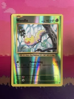 Pokemon Card Weedle Evolutions Reverse Holo Common 5/108 Near Mint - Image 1