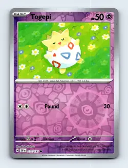 Togepi 070/191 SV08: Surging Sparks Reverse Holo Pokemon Card NM - Image 1