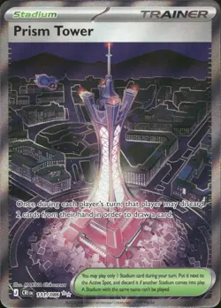 Prism Tower 111/086 Ultra Rare ME04: Chaos Rising Pokemon Near Mint - Image 1
