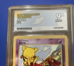 2000 Pokemon Rocket #49 Abra 1st Edition TCG ACE 9 Mint Collector's Game Card - Image 2