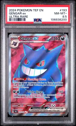 Pokemon Temporal Forces Gengar EX 193 PSA 8.5 - Image 1