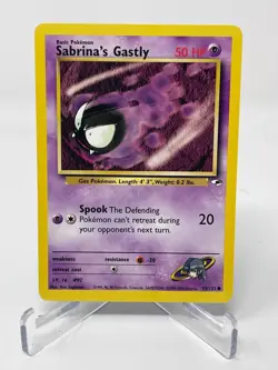 Pokemon Gym Heroes Sabrina's Gastly 93/132 Regular NM - Image 1