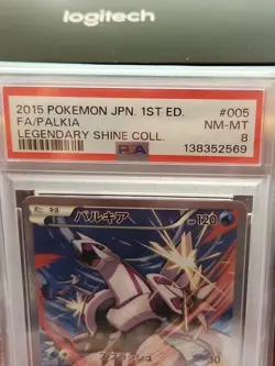 2015 POKEMON JPN LEGEND SHINE COLL 1ST ED #005 FULL ART/PALKIA PSA 8 NM-MT - Image 2