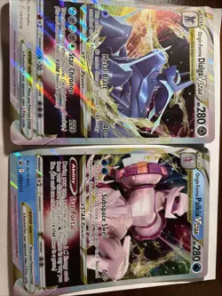 Pokemon TCG - JUMBO Origin Forme Palkia & Dialga VSTAR Promo - SWSH256/254 - Image 1