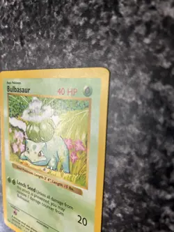 Bulbasaur 44/102 base set shadowless unlimited Pokemon TCG WoTC 1999 Vintage - Image 5