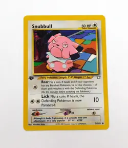 Pokemon Neo Genesis Snubbull 1st Edition 74/111 DA042647 - Image 1
