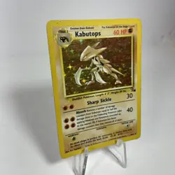 Pokemon TCG Kabutops 9/62 Fossil Holo Rare HP - Image 2