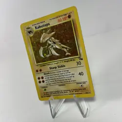 Pokemon TCG Kabutops 9/62 Fossil Holo Rare HP - Image 3