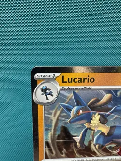 Pokemon 114/198 Lucario Cosmo Foil Stamped NM Promo - Image 2