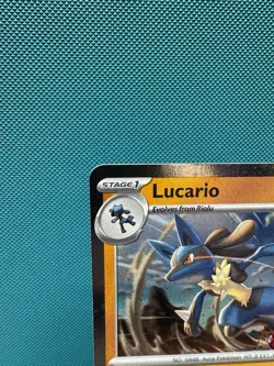 Pokemon 114/198 Lucario Cosmo SWIRL Foil Stamped NM Promo - Image 2